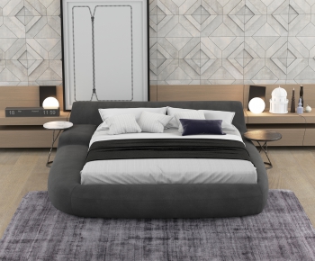 Modern Double Bed-ID:239234376