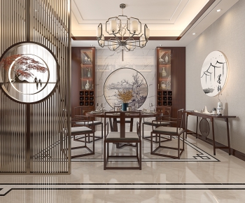 New Chinese Style Dining Room-ID:798091945