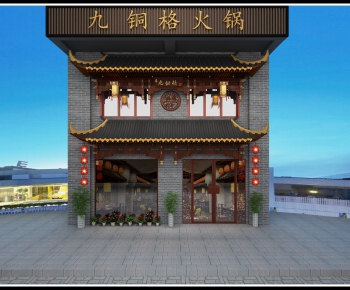 New Chinese Style Facade Element-ID:770234355
