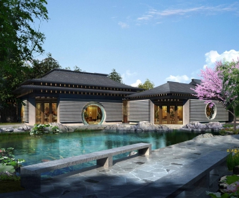 New Chinese Style Building Appearance-ID:167722485