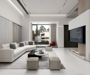 Modern A Living Room-ID:755955939