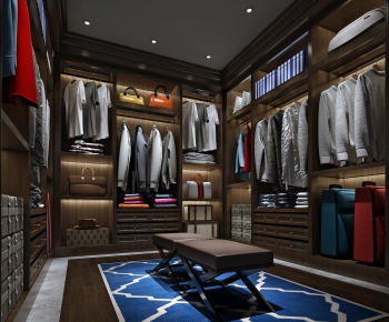 Modern Clothes Storage Area-ID:229524618