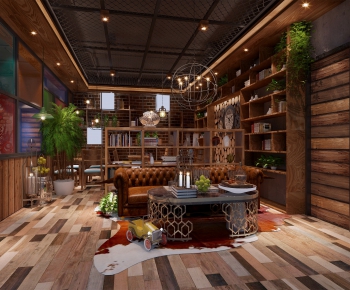 Industrial Style Internet Cafe-ID:379325892