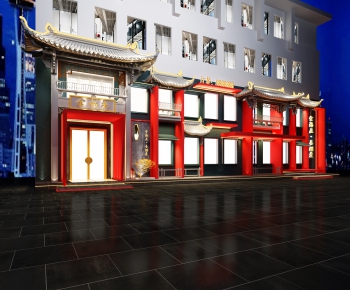 New Chinese Style Facade Element-ID:423370143