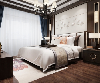 New Chinese Style Bedroom-ID:447867162