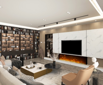 Modern A Living Room-ID:387573174
