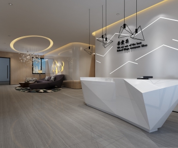 Modern Office Reception Desk-ID:709025185