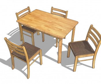 Modern Dining Table And Chairs-ID:787374793