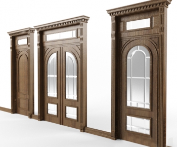 European Style Solid Wood Door-ID:936227929