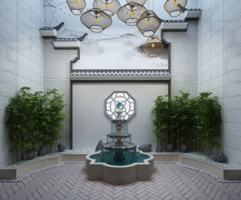 New Chinese Style Courtyard/landscape-ID:837121849