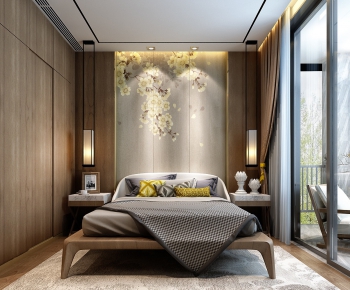 New Chinese Style Bedroom-ID:110435164