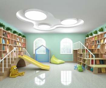 Modern Children's Reading Room-ID:558313825