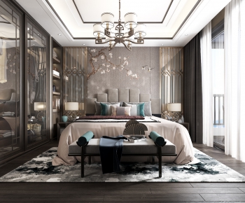 New Chinese Style Bedroom-ID:467178815