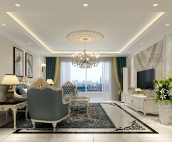 European Style A Living Room-ID:849898347