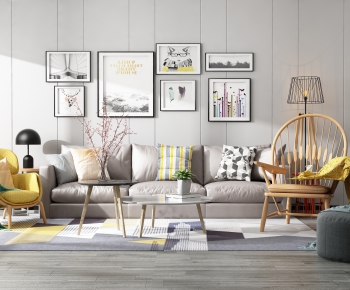 Nordic Style Sofa Combination-ID:378177374