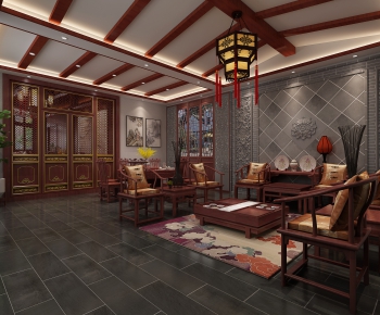 Chinese Style A Living Room-ID:205279885