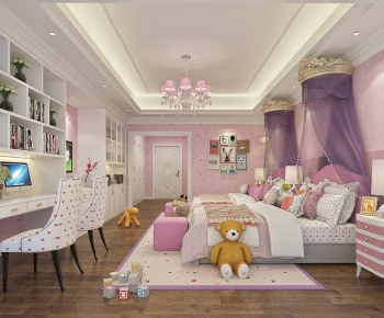 European Style Girl's Room Daughter's Room-ID:754069337