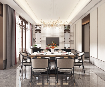 New Chinese Style Dining Room-ID:160626189