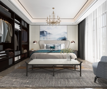 New Chinese Style Bedroom-ID:241955868
