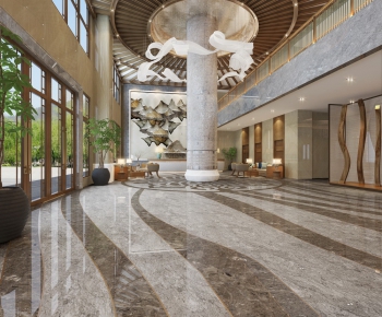 New Chinese Style Lobby Hall-ID:278175668