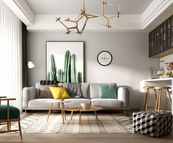 Nordic Style A Living Room-ID:422225667