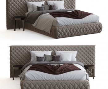 Simple European Style Double Bed-ID:359681943