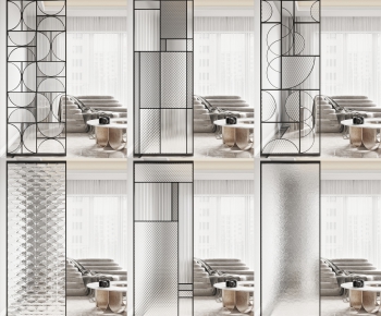 Modern Glass Screen Partition-ID:194663152