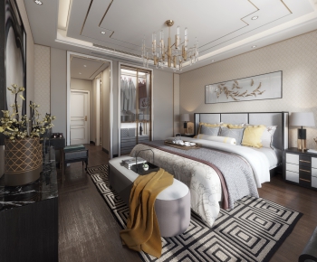 New Chinese Style Bedroom-ID:513298333
