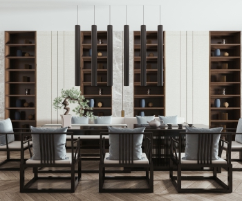 New Chinese Style Dining Table And Chairs-ID:190927736