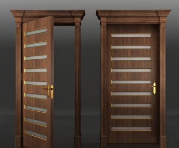 Modern Solid Wood Door-ID:570958667