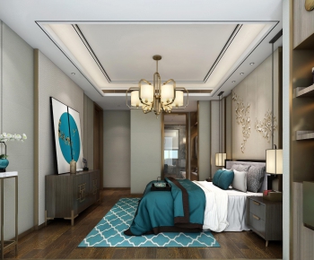 New Chinese Style Bedroom-ID:238368528