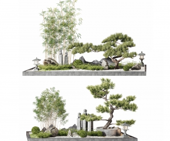 新中式庭院景观小品-ID:551695851