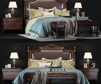 Modern Double Bed-ID:679204874