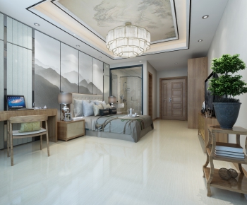 New Chinese Style Bedroom-ID:140318937