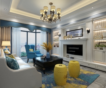 American Style A Living Room-ID:305295422