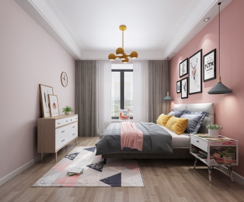 Nordic Style Bedroom-ID:990506411