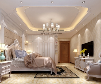 Simple European Style Bedroom-ID:881843617