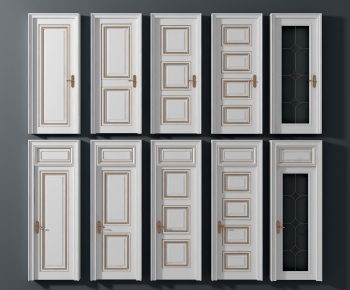 Simple European Style Solid Wood Door-ID:822019816