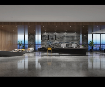 Modern Office Reception Desk-ID:142020325