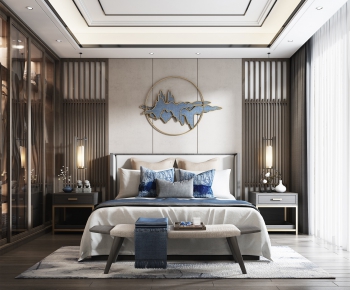 New Chinese Style Bedroom-ID:826664336