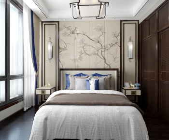 New Chinese Style Bedroom-ID:458109879