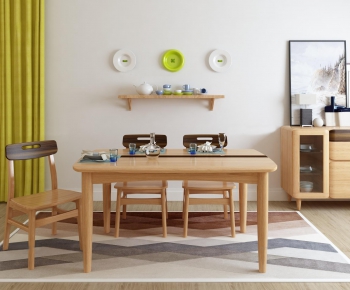 Nordic Style Dining Table And Chairs-ID:273249851