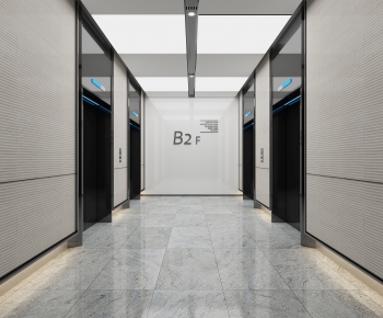 Modern Office Elevator Hall-ID:316691521