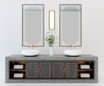New Chinese Style Bathroom Cabinet-ID:659494718