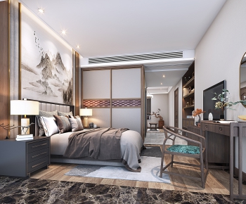 New Chinese Style Bedroom-ID:751233283