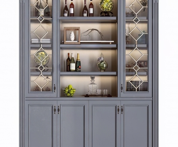 American Style Wine Cabinet-ID:992472621