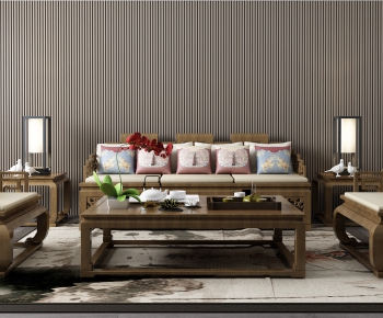 New Chinese Style Sofa Combination-ID:875258119