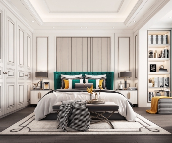 Simple European Style Bedroom-ID:263355612