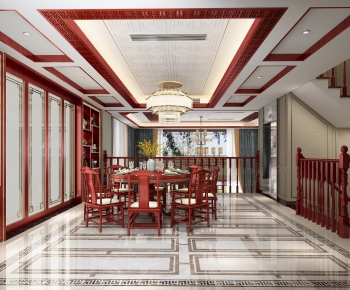 Chinese Style Dining Room-ID:965824544