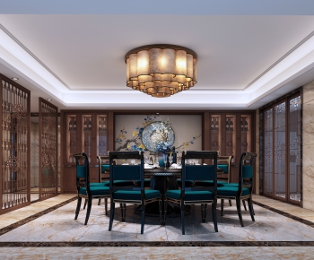 New Chinese Style Dining Room-ID:268342751